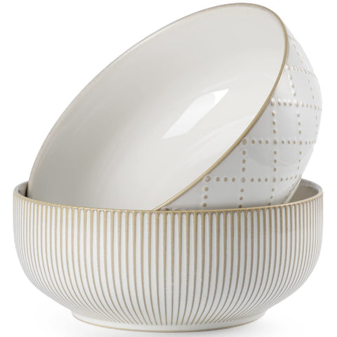 getstar bowls with embossed check pattern enhance entertaining and serving.