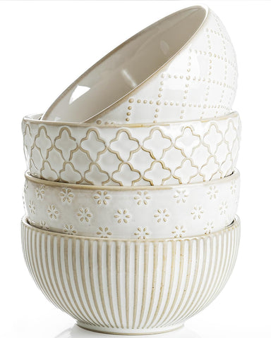getstar ceramic bowl with embossed pattern 1, perfect for desserts and small servings