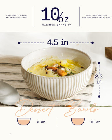 getstar ceramic bowl with embossed pattern 3, perfect for ice cream or desserts