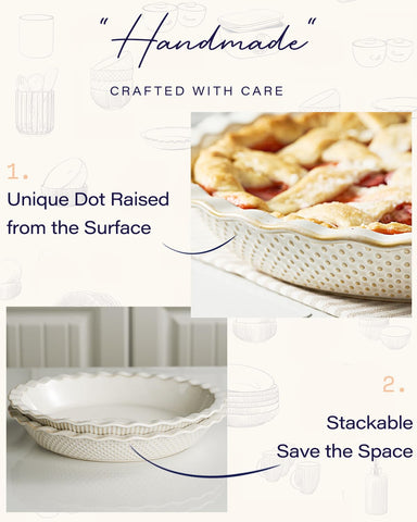 Getstar 9-inch deep dish pie pan ideal for even baking.