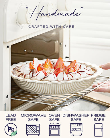 Getstar farmhouse style pie pan elevates table presentation.