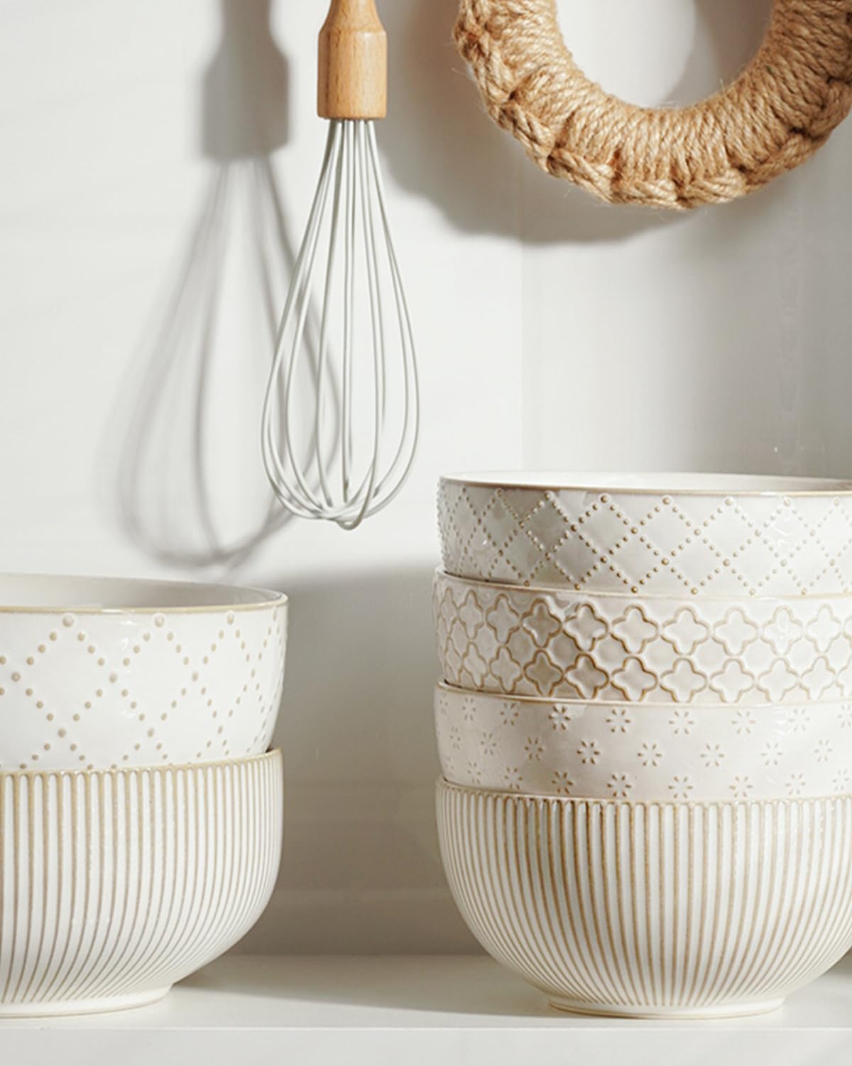 Getstar table-ready serving bowls highlight generous size for family-style servings.