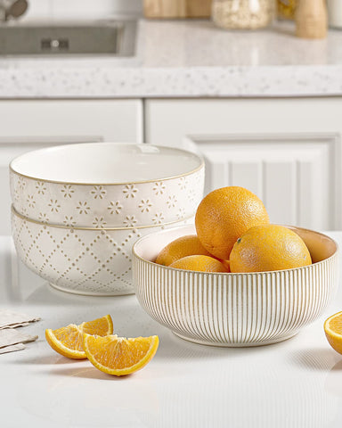 getstar two patterns bowls collection highlight embossed designs and gift-ready style.