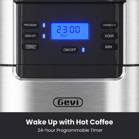 Gevi warming plate keeps coffee at ideal warmth after pouring.