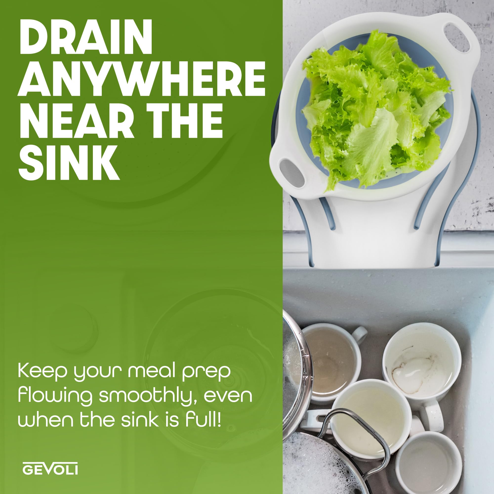 Gevoli BPA-free dishwasher-safe materials simplify cleaning and maintenance