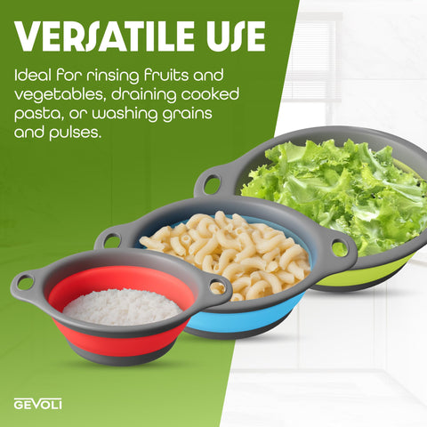 Gevoli dishwasher-safe set, BPA-free materials and colors for kitchen organization.