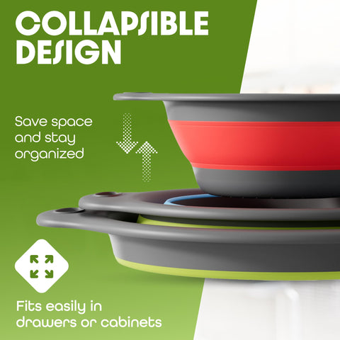 Gevoli medium colander 11.6x9.5 inches ideal for vegetables.