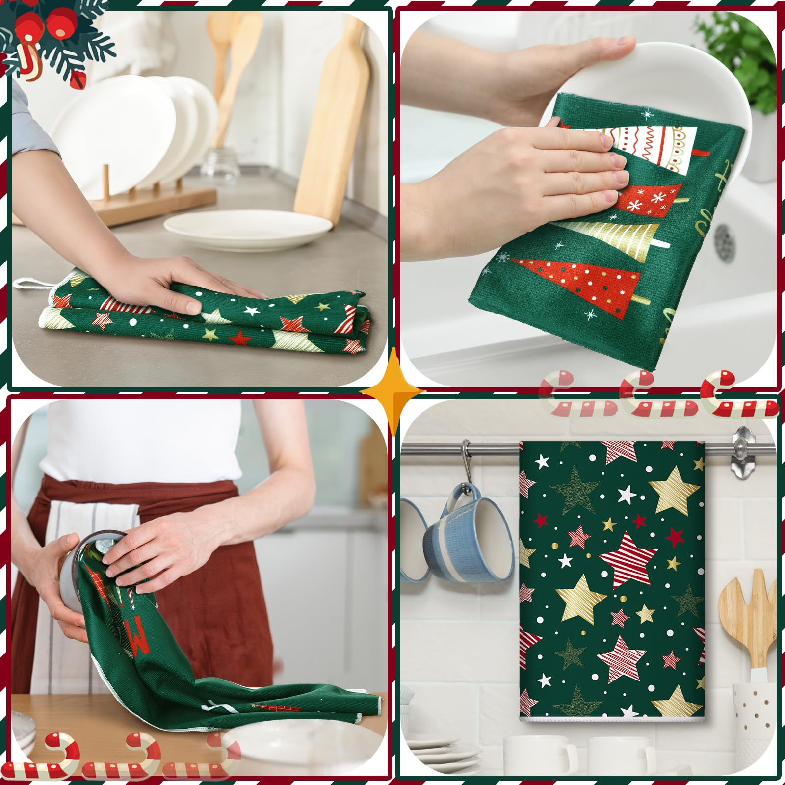 Geyoga 16x24 inch towels, ample coverage for drying and decor.