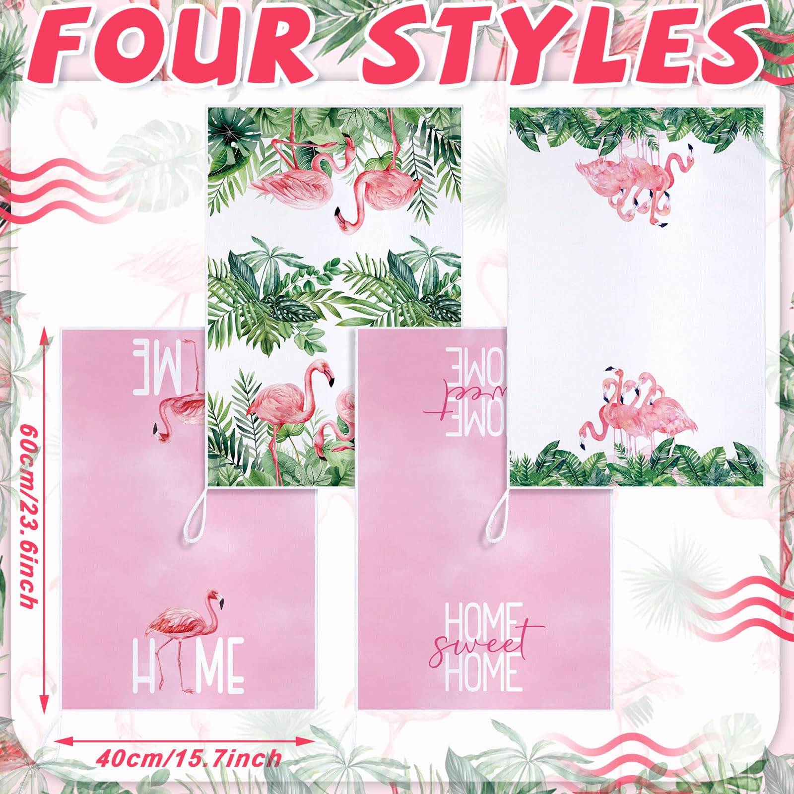 Geyoga spring floral tea cloths featuring sunflowers and daisies for quick wipe-downs