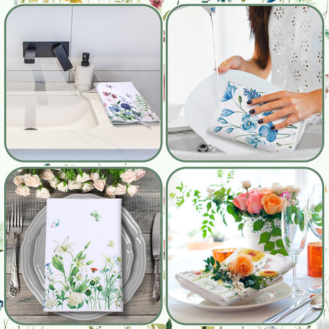 Geyoga sunflower kitchen towel with bright motif for wiping counters