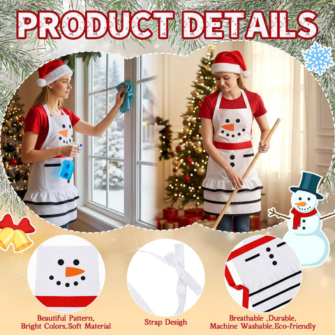Geyoga Santa Claus apron boosts holiday vibes with full coverage.