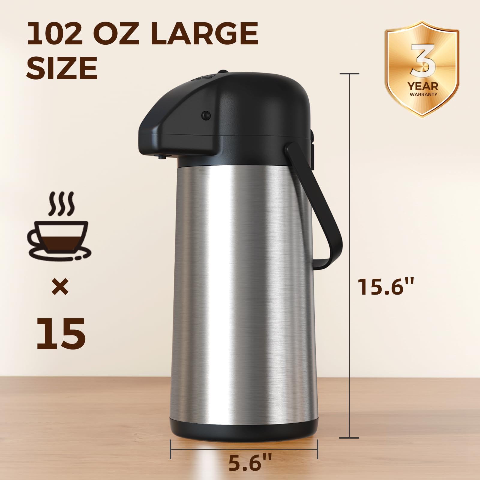 Gezoss coffee carafe ideal for events and large groups