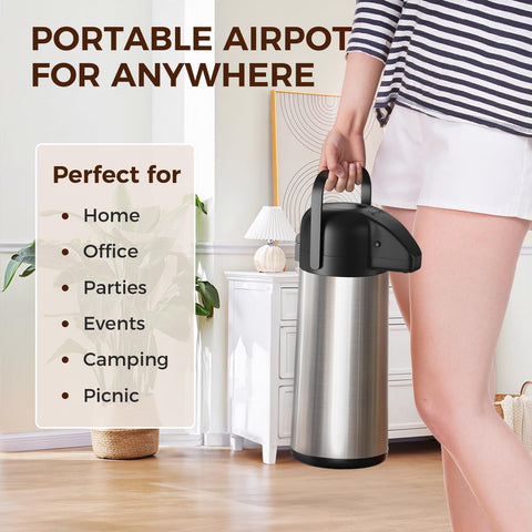 Gezoss coffee carafe temperature retention keeps drinks hot or cold