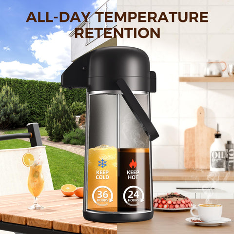 Gezoss coffee carafe wide mouth makes filling and cleaning simple