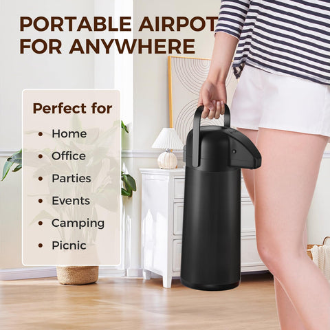 Gezoss large 102oz capacity serves up to 15 cups.