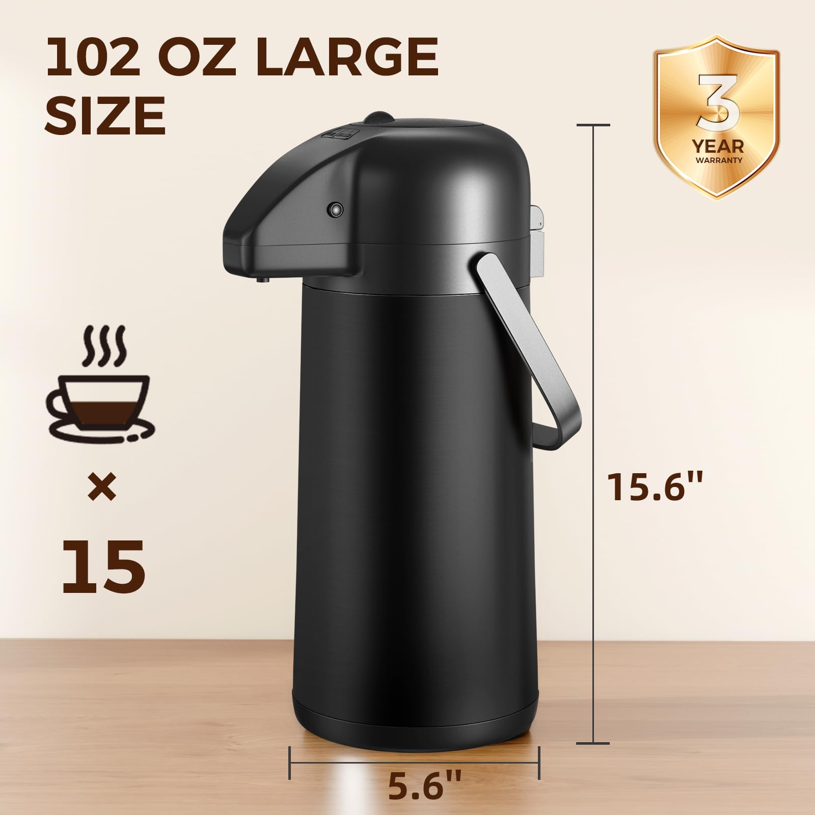 Gezoss versatile dispenser for coffee, tea, hot water, and cocoa.