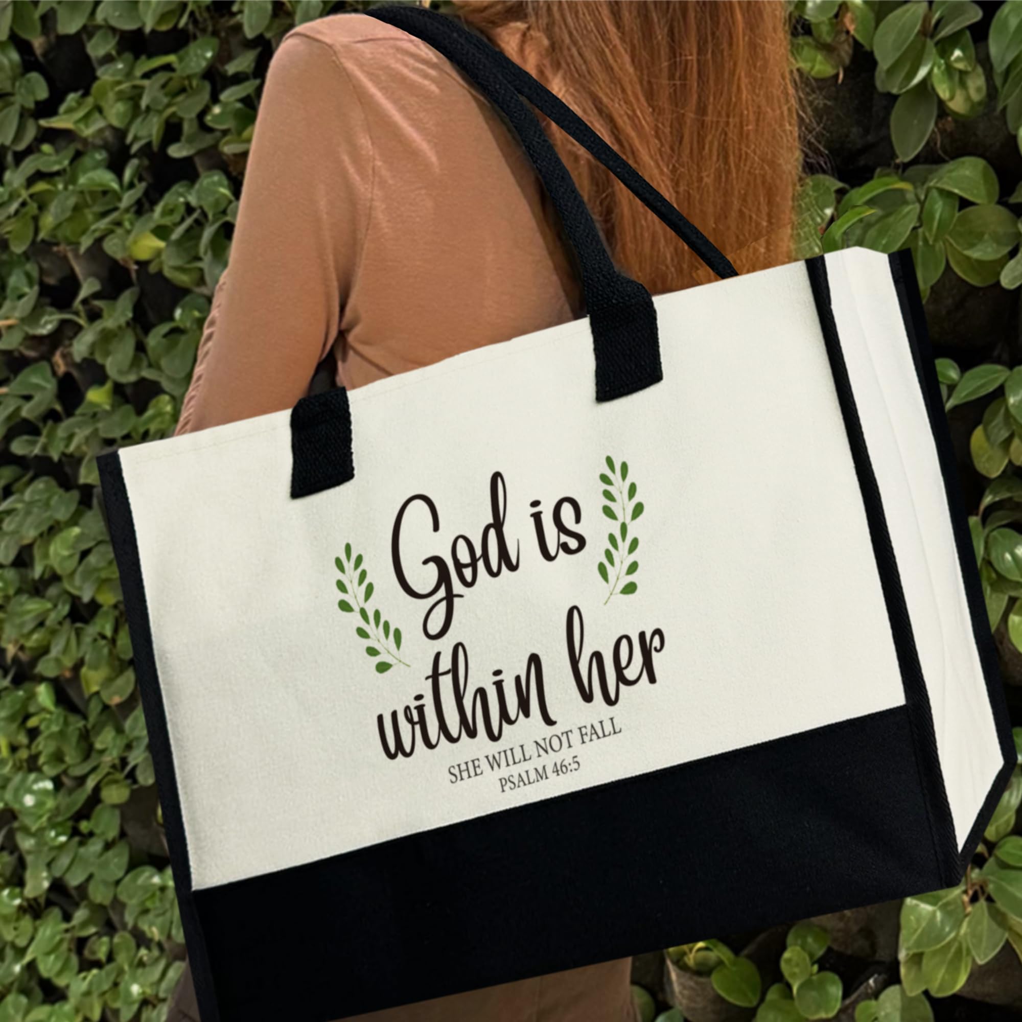 Gezred 12x17 tote demonstrates ample capacity for daily essentials.