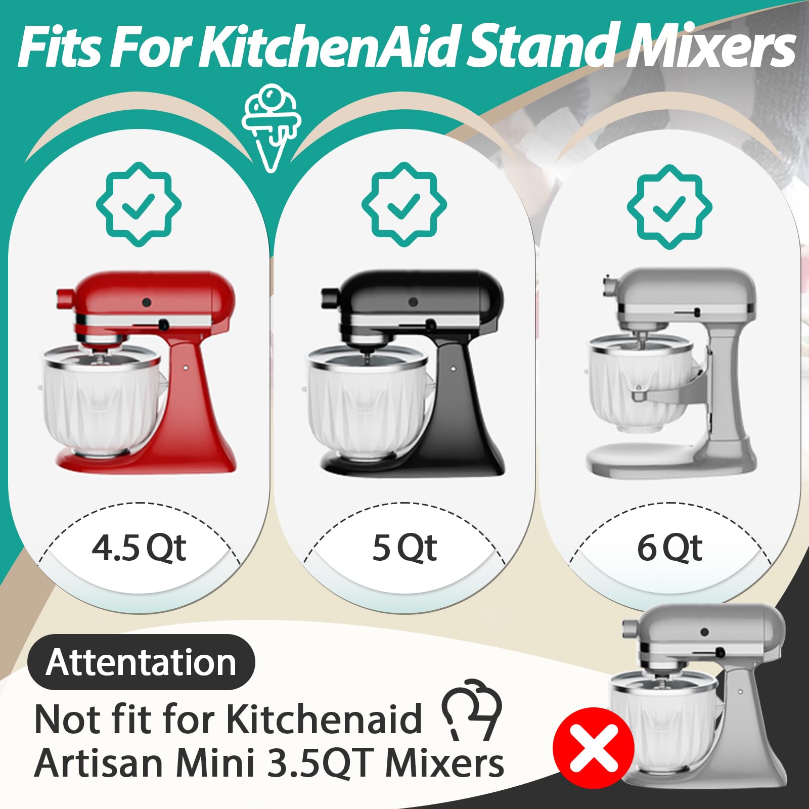 Gfdoso drive assembly for KitchenAid ice cream maker delivers steady operation