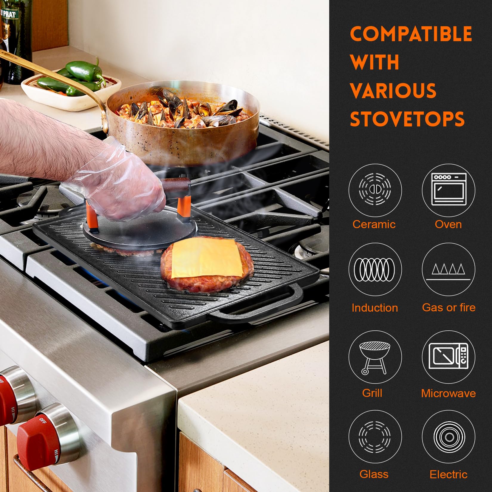 GGC cleaning tips show warm water immersion for easier residue removal.
