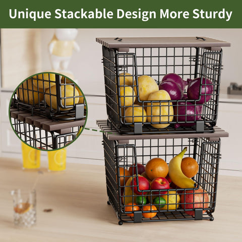 GGIU breathable mesh produce basket promotes airflow and freshness.
