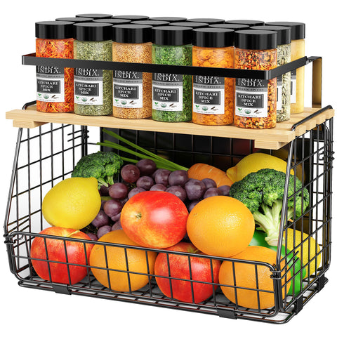 GGIU magnetic fridge shelf displaying compact fruit storage and organization