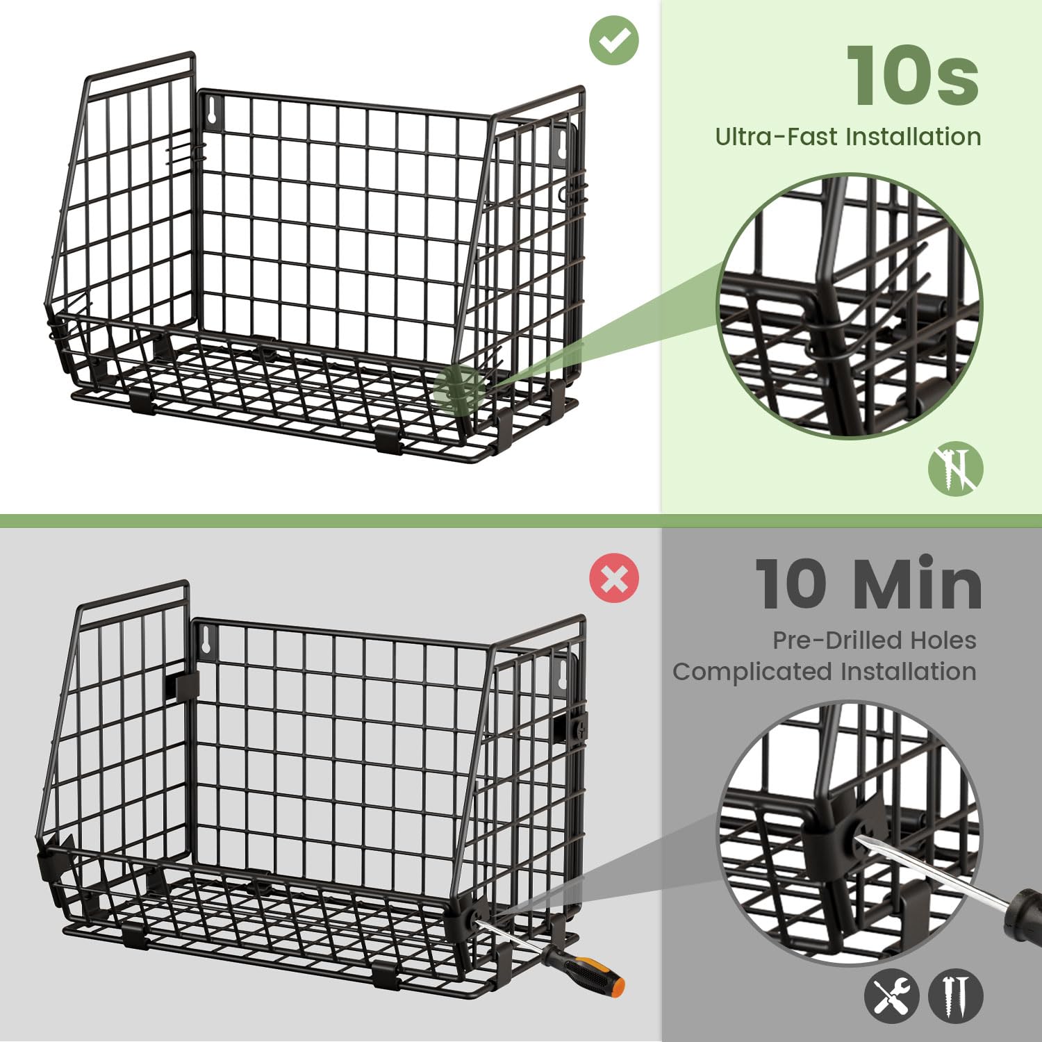 GGIU 3-pack set highlighting expanded storage in pantry.