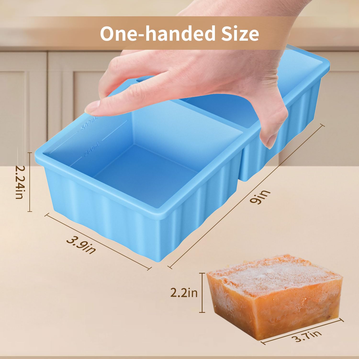 GGOW 2-cup freezer trays pack simplifies portioning and batch cooking.