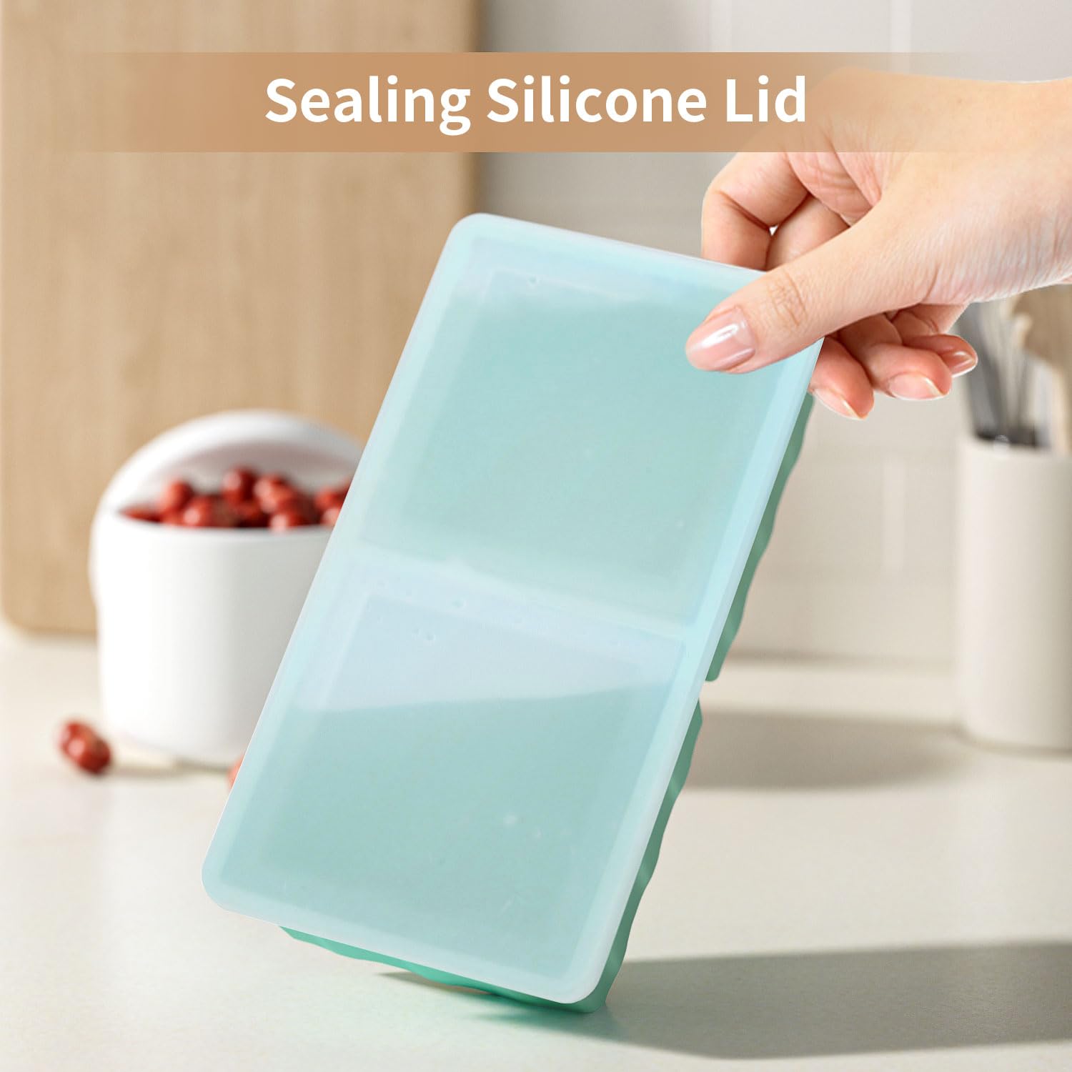 GGOW dishwasher-safe freezer tray is easy to clean after use.