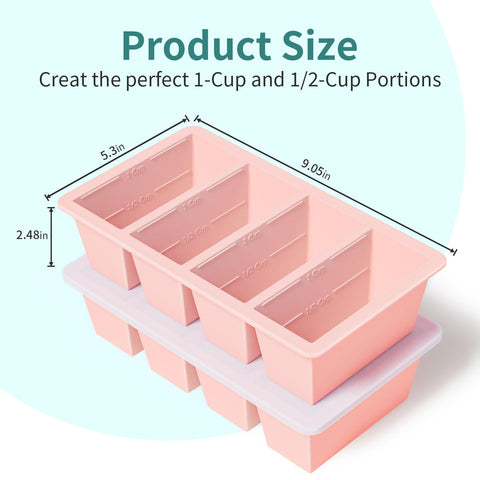GGOW freezer tray with lid showing stable stacking and spill protection.