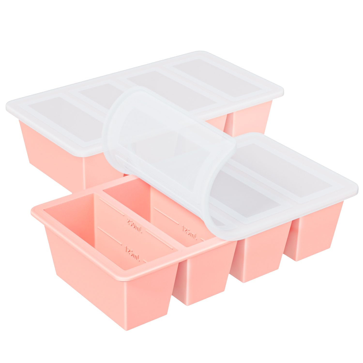 GGOW silicone freezer tray 125ml cubes for precise portions and quick meal prep.