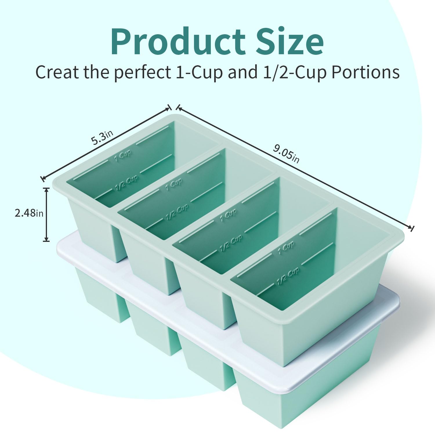 GGOW freezer tray demonstrates easy-release cubes after freezing.