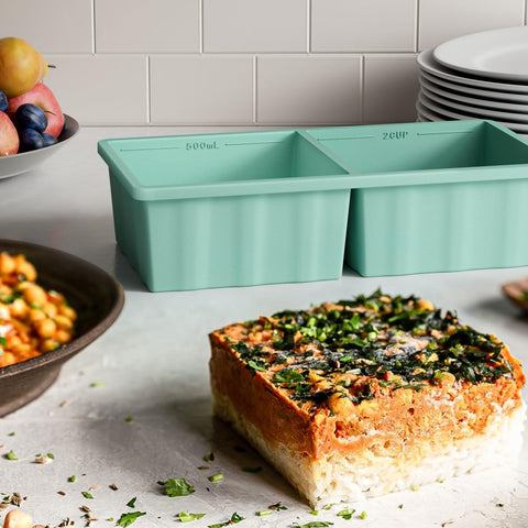 GGOW soup ice cubes tray offers two-cup portions for quick stock and meal prep.