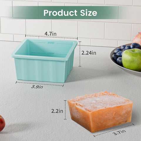 GGOW stackable design saves freezer space and organizes batches.
