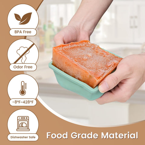 GGOW stackable freezer trays save freezer space during meal prep.