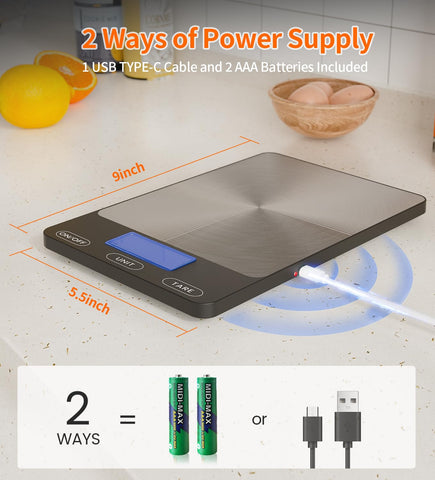 GGQ Food Scale container compatibility with bowls and mugs for easy prep