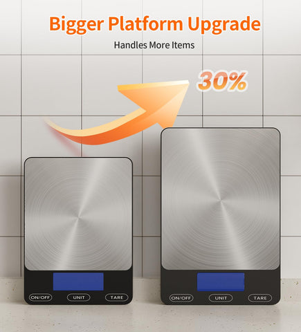 GGQ Food Scale digital display for quick, reliable measurements during cooking