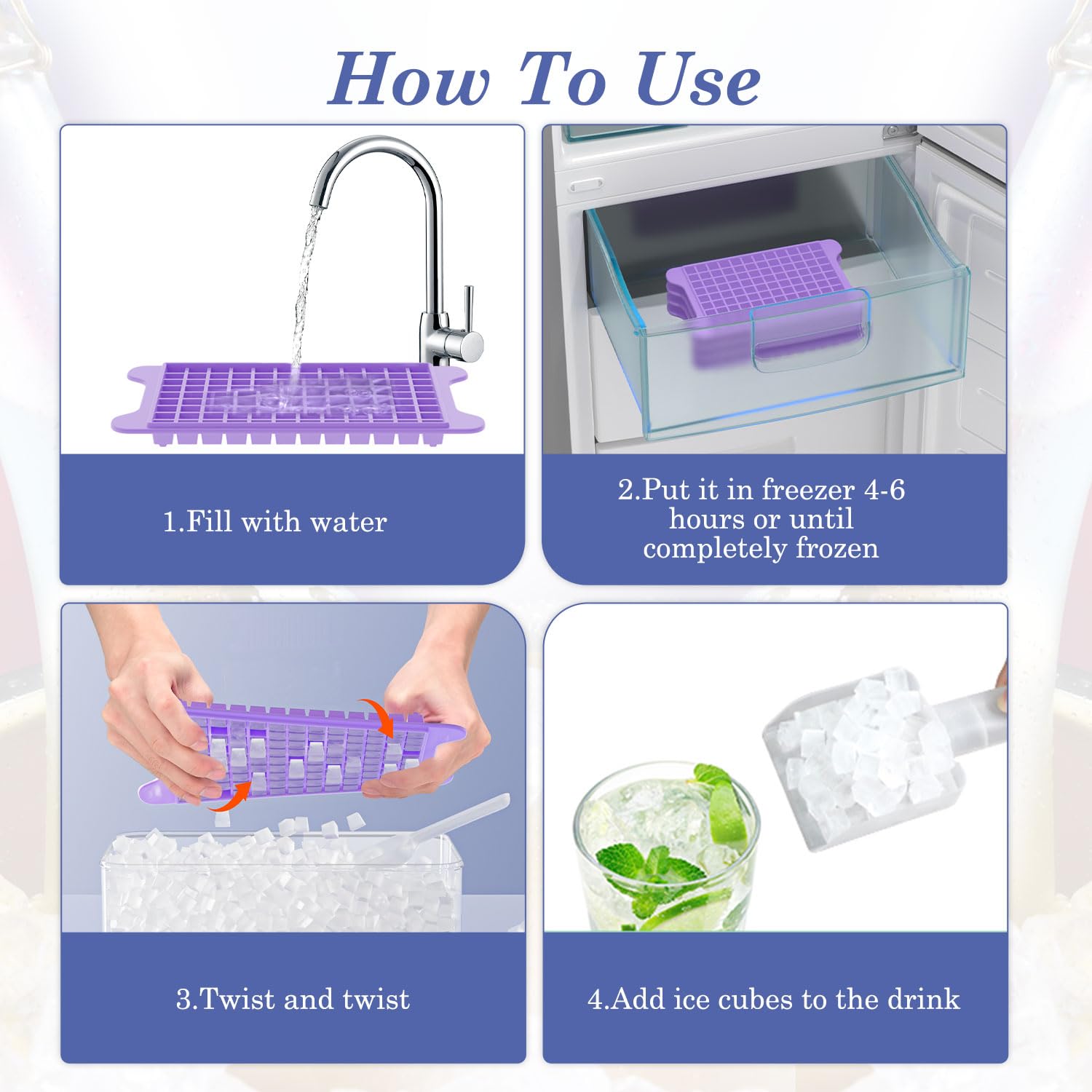 GGUW freezer ice storage bin with scoop for convenient portioning.