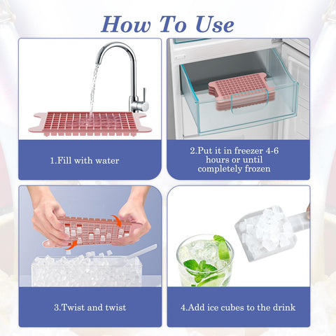 GGUW stackable design saves freezer space during ice prep.