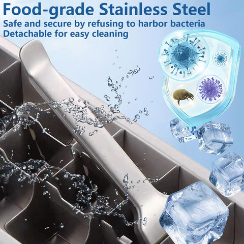 GHAHILI metal ice tray is dishwasher safe and easy to clean.