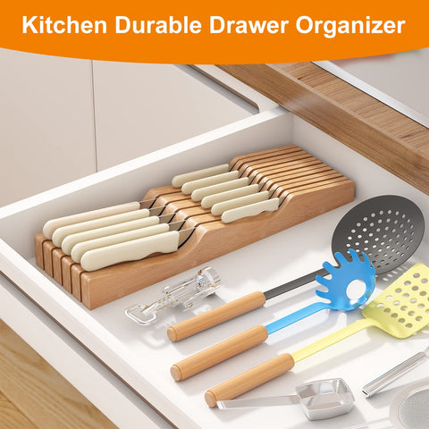 GHWIE 11-knife capacity fits various blade sizes for versatile use