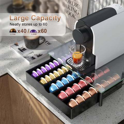 Gianotter Vertuo Pod Drawer durable one-piece molded plastic and metal frame construction.