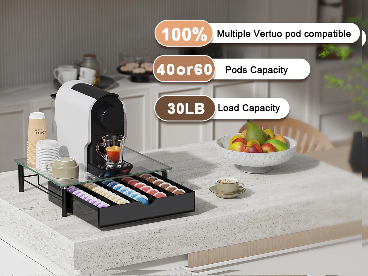 Gianotter Vertuo Pod Drawer easy to use—no tools required and ready to organize.