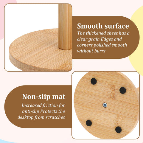 Giantree-donut-stand-base-stability highlights a weighted base for stable servings.