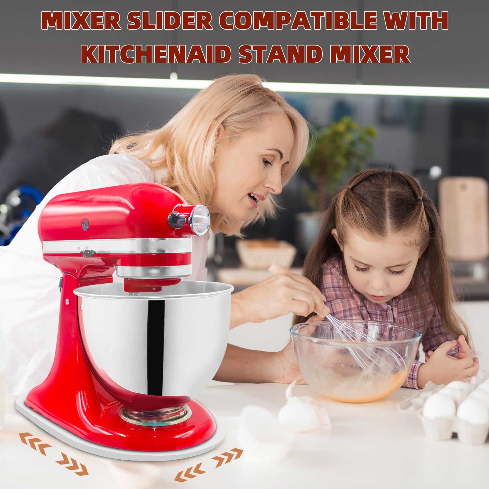 Countertop protection and space-saving with GIASSVIO mixer slider.