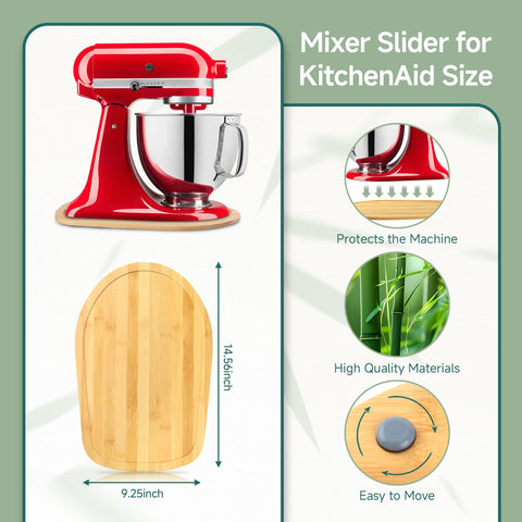 GIASSVIO bamboo slider moves smoothly for easy operation.
