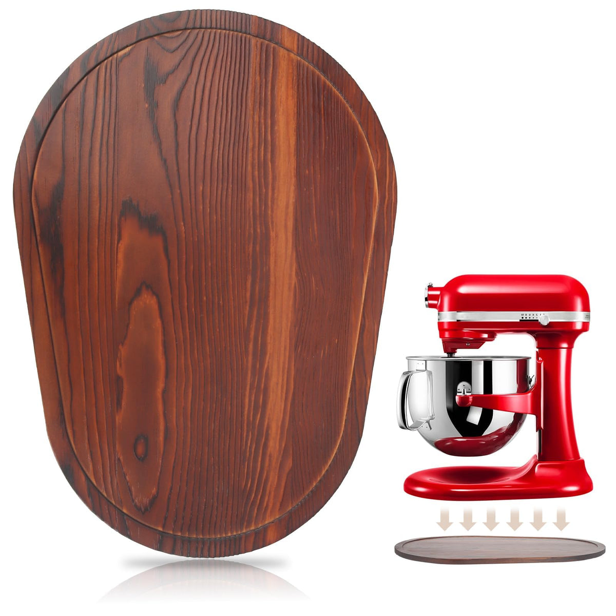 GIASSVIO mixer slider showcases natural bamboo for sturdy support and elegant kitchen décor.
