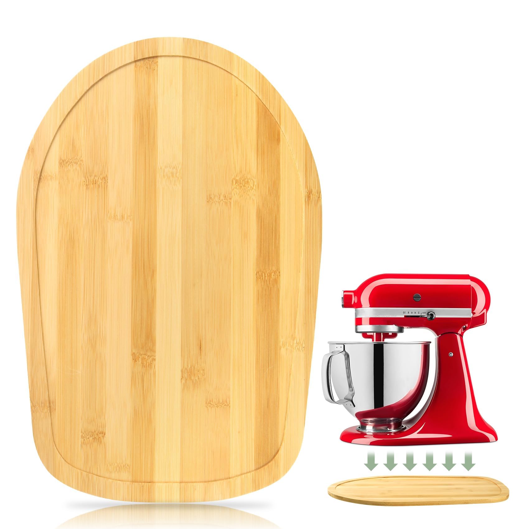 GIASSVIO mixer slider bamboo natura eases moving the 4.5–5 qt KitchenAid.
