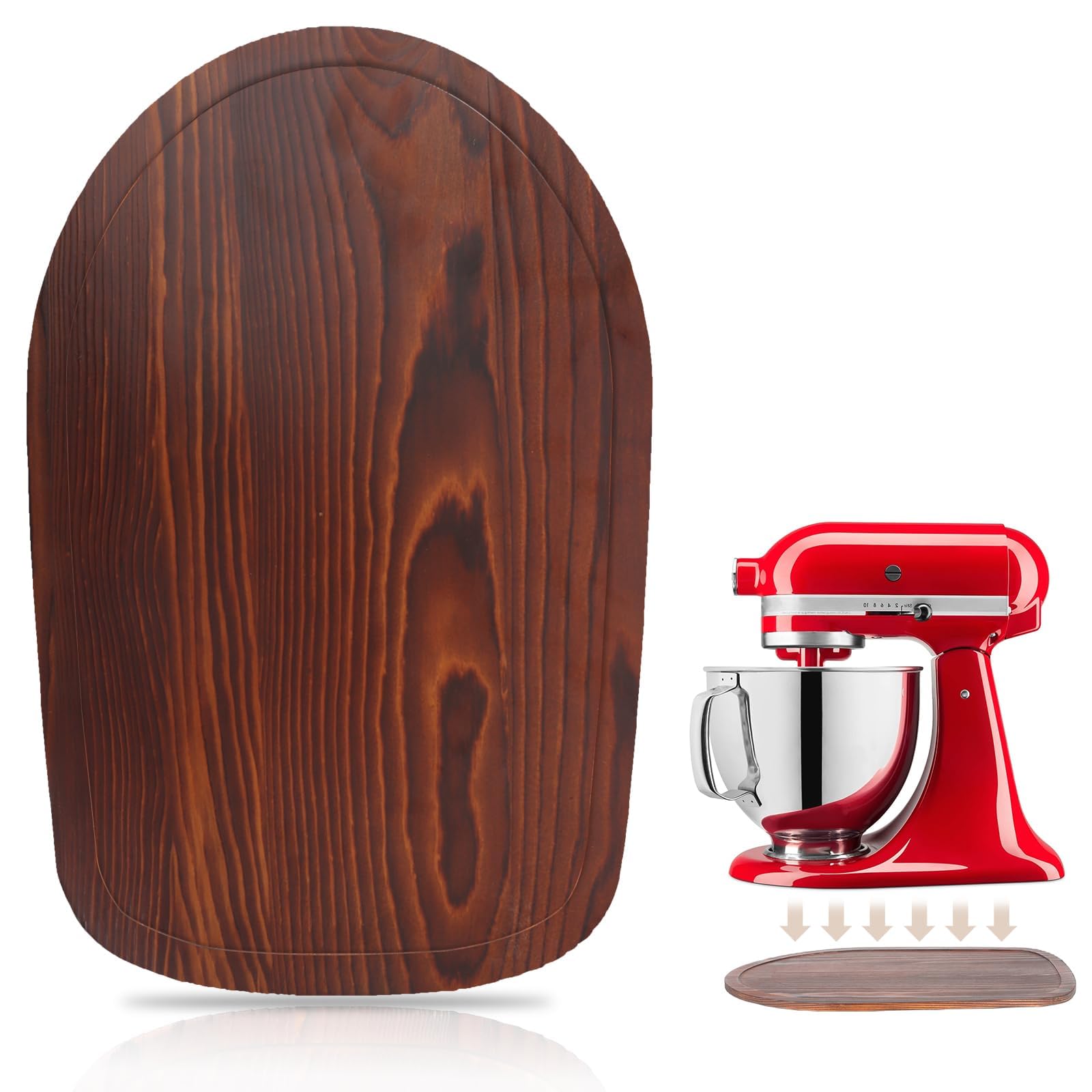 GIASSVIO mixer slider side view enables smooth repositioning of a KitchenAid 4.5-5 Qt.