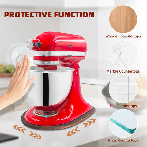 GIASSVIO pine wood design blends with kitchen décor during daily mixer use.