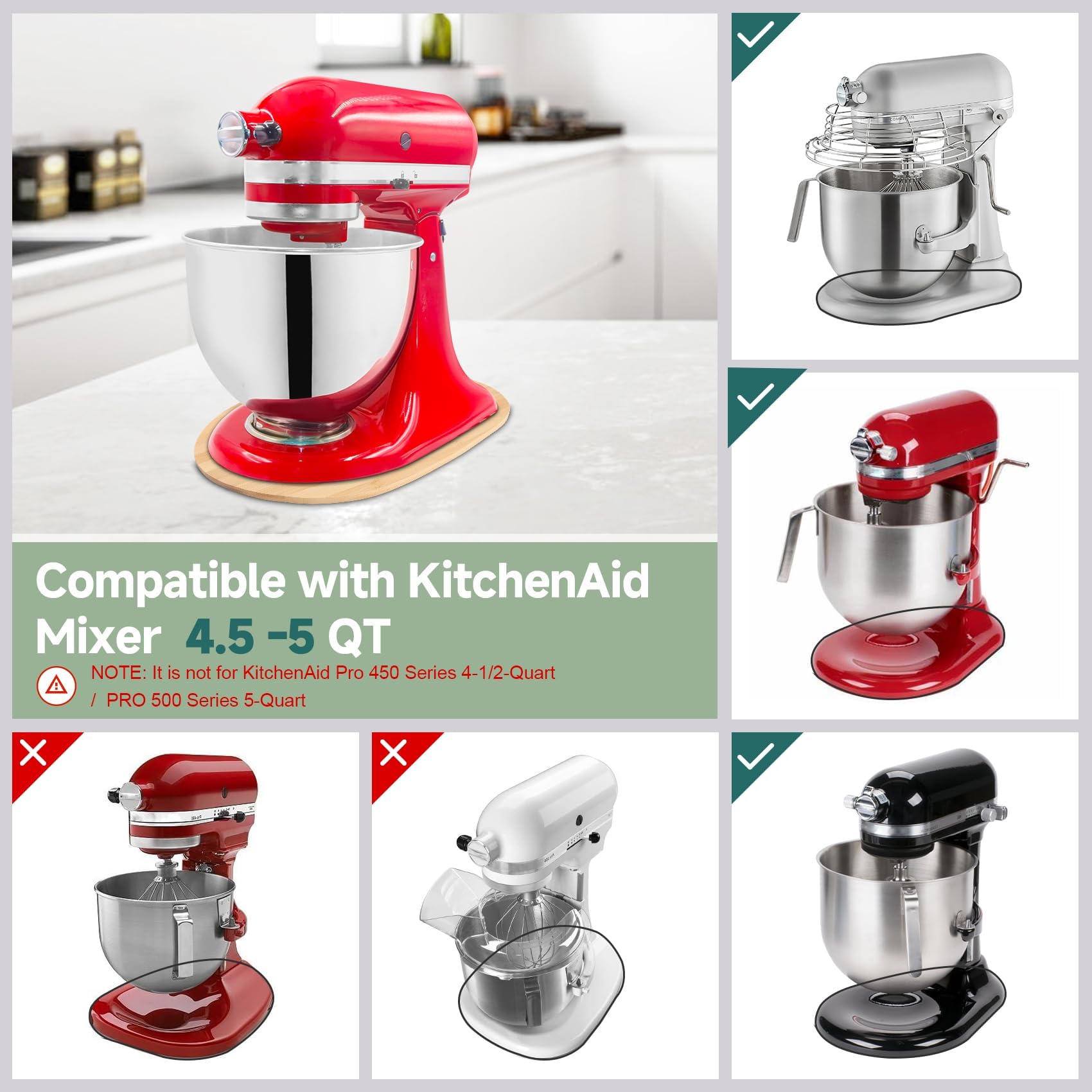 GIASSVIO tilt-head 4.5–qt compatibility slider protects surfaces while repositioning.